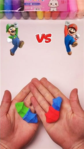 Super Mario Color Mixing | Guess the result | #clay #mario #supermario #trending #colors