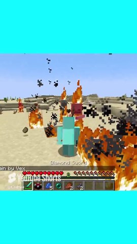 Minecraft but Every Step Spawns a Mob