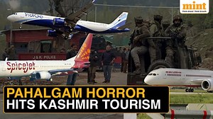 1.5K views · 19 reactions | Pahalgam terror attack hits India's tourism industry hard: IndiGo sees 7,500 cancellations, Air India 5,000, SpiceJet 2,500. Watch for more! #PahalgamTerroristAttack #Pahalgam | Mint | Facebook