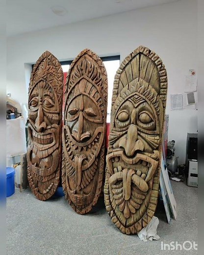 How to make masks Tiki Hawaii