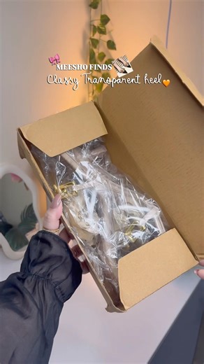 Meesho Transparent Heel✨#ytshorts#shorts#meesho#heels#pinterest#meeshohaul#gift#girl#foryou