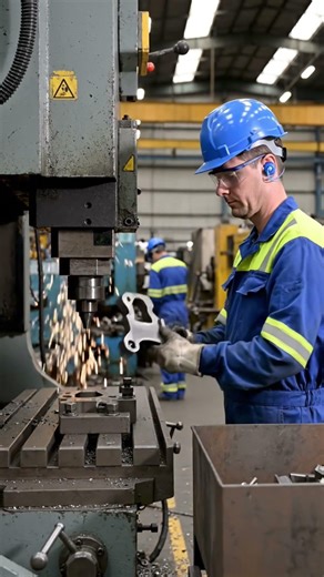 spm machine punch remove #machine #cncmill #cnc #robot #automobile #manufacturing #robotics