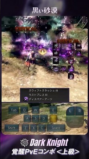 【GMキャロリア流】覚醒ダークナイト PvEコンボ紹介動画＜上級＞