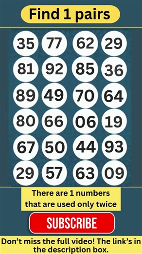 Number Search Challenge – How Fast Can You Spot the Match? Let’s Play! #puzzle#Memory#braingame