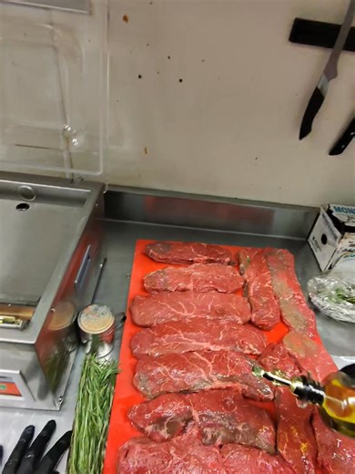 Prepping our awesome Tuscany steaks with meat from Dumas! San Marino Italian Restaurant 3071 Albrecht Ave Akron, oh 44312 Ph: 330-628-6868 | San Marino Italian Restaurant