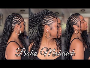 DIY Boho Braided Mohawk Tutorial - Trending Summer 2025 Protective Style