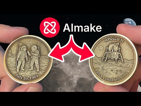 Using AImake from xTool to create a Brass Challenge Coin from scratch