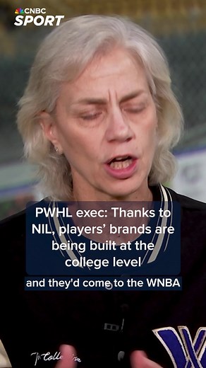 2.6K views · 28 reactions | Amy Scheer, PWHL’s executive vice president of business operations, on how NIL are helping build brands at the college level. Listen to the full interview on the CNBC Sport podcast: cnb.cx/3X85wUk | CNBC | Facebook