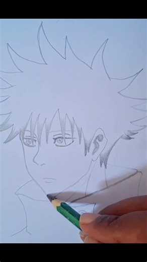 Megumi Fushiguro Sketch Transformation 🔥⚡