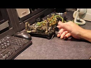 International and American Morse Transmitted on a 1905 Vibroplex "Bug" Telegraph Key