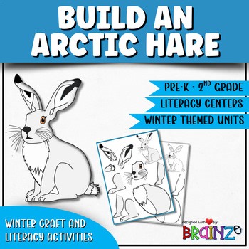 Build an Arctic Hare | Winter Animal Craft & Writing Activity | Arctic Habitat