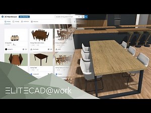ELITECAD@work | Prepare 3D Warehouse furniture optimally for ELITECAD