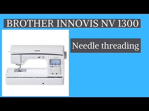How to thread a brother sewing machine with an automatic needle threader