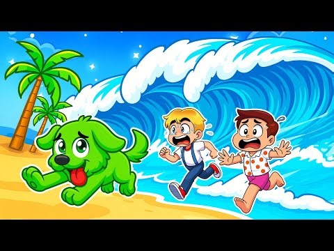 Je suis devenu un CHIEN dans une SIMULATION de TSUNAMI ! (Roblox)