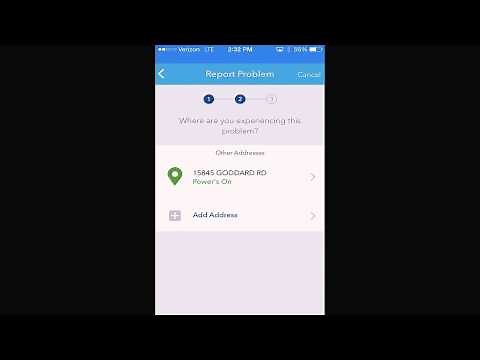 Report an Outage with DTE Energy Mobile App