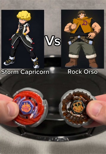 Storm Capricorn vs Rock Orso Beyblade Metal Fusion Battle
