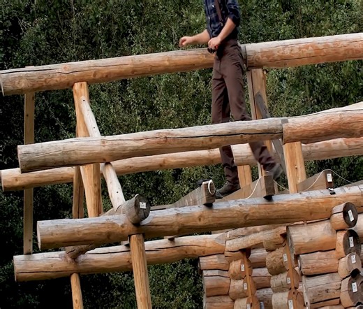 124K views · 2.1K reactions | I'm Finally Building the ROOF Ceiling on my LOG CABIN! | Alone with nature | Facebook