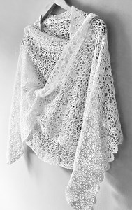 Crochet Bridal Shawl Pattern: Easy Lace Wedding Shawl (instant Download) - Etsy