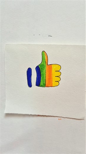 How to draw thamble #easy thamble drawing #trending #shorts #viral #art #drawing #creative #ytshorts