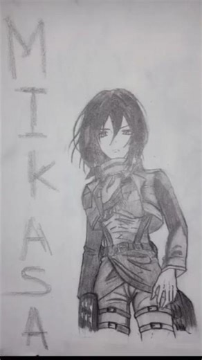 Mikasa Ackerman from Attack on Titan | Pencil Sketch by Low Quality Arts Drawing ✌️🔥