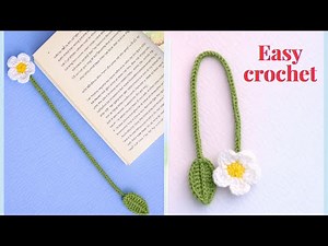 Easy Crochet Flower Bookmark Tutorial🌼 | Crochet for Beginners 🧶