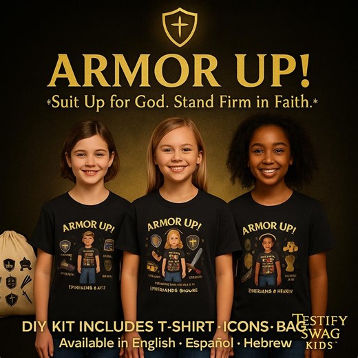 Armor of God Kids Christmas Craft – DIY T-shirt Kit - Etsy
