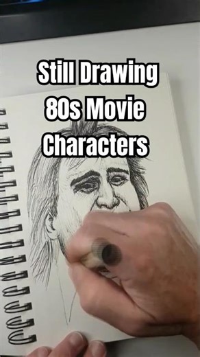 Drawing Bobcat Goldthwaite Zed from Police Academy #shorts #artist