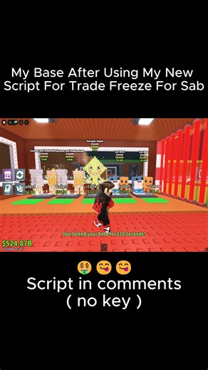My base after using my new script for freeze trades IN STEAL A BRAINRIT ( SAB ) script in comments