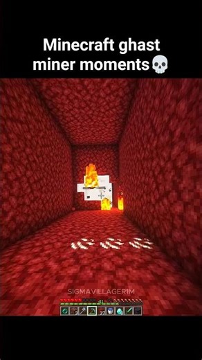 Minecraft Ghast Miner Moments #shorts