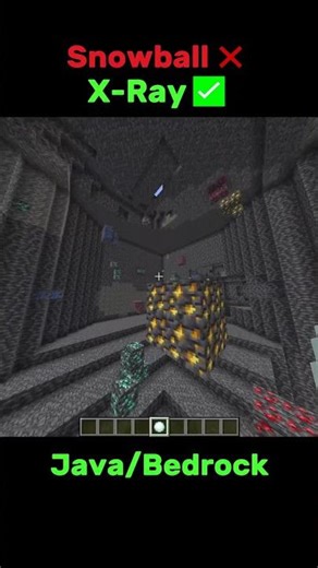 X-Ray With Just A Snowball?! (Kar Topuyla X-Ray mi?! 😳) #minecraft #xray #snowball #glitch
