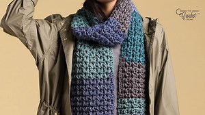 Crochet Artsy Puff Stitch Scarf Pattern   Tutorial