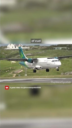 Emerald Excellence! (Aer Lingus ATR Beautiful Landing into Donegal Airport, Ireland)