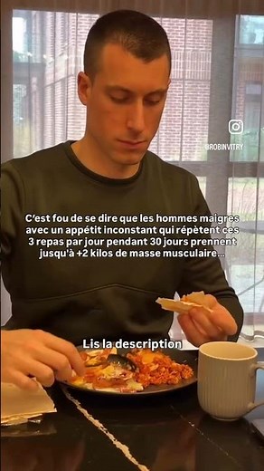 3 repas à repérer pour passer de maigre à musclé sans galérer #prisedemasse #skinny