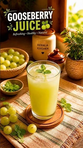 Refreshing Gooseberry Juice | Healthy Summer Drink |Amla Juice Recipe #gooseberryrecipe #summerdrink