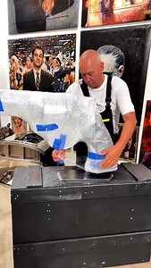 Art that shoots straight into your imagination. 🔥🔥 What would you name this piece? Drop your ideas below! 👇👇 #cjsgalleryonline #sculpture #luxuryart #gangster #art | CJS gallery