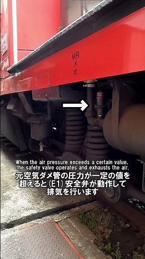 嵯峨野トロッコ列車 DE10機関車の早込と安全弁の動作 / Introduction of the air-related features of the DE10 #Shorts