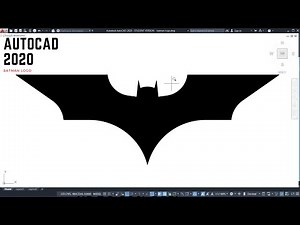 Batman Logo Çizimi | Batman Logo Drawing | Autocad 2D Practice Drawing | Exercise 39