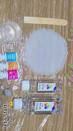 Resin Art Tray Making Tutorial for Beginners