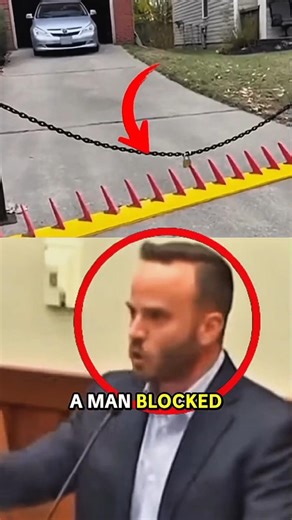 He put spikes over the driveway and demanded toll from his neighbor, the judge was not impressed....