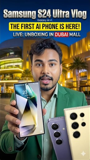 Samsung Ultra 😱 AI Phone Unboxing in Dubai Mall | Galaxy AI Full Demo