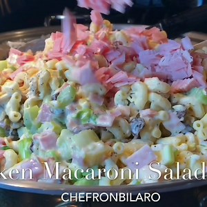 Tumaob na naman ang budget natin dito sa "Once a year" Todo Macaroni! eto po ang recipe - http://chefronbilaro.com/macaroni-and-chicken-salad-2/ | Chef Ron Bilaro