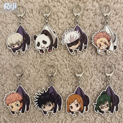 Jujutsu Kaisen Acrylic Keychain | Anime Character Bag Charm Gift - Etsy