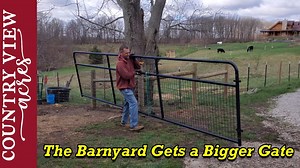 138K views · 1.8K reactions | Hanging a larger gate on the barnyard and the old gate moves to the pasture | Country View Acres | Facebook