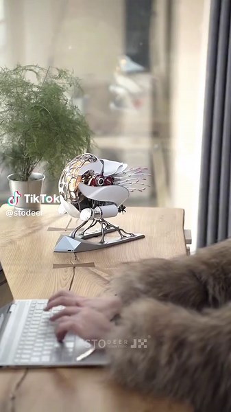 Metal craftsmanship capturing nature’s magic spiral. #stodeer #mechanical #MetalArt #diy #ToyMaking #Satisfying #Modeling #Crafting #ASMR #Miniature #artwork