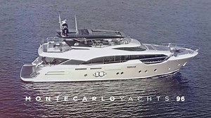 Come on board the shiny new MCY 96 and cruise with us in the Med #mcy #mcy96 #cruising www.montecarloyachts.it/it/mcy96 | Monte Carlo Yachts
