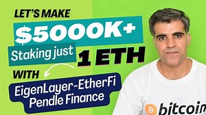 #Crypto1O1 #Cryptocurrency #ilmeaalim Tired of puny DeFi yields? This video reveals a mind-blowing strategy to rocket your ETH returns using EigenLayer, EtherFi, and Pendle Finance! Here's what you'll discover: Make $8k from 1 ETH: Learn how to leverage EigenLayer's airdrops, EtherFi staking rewards, Pendle's innovative "YT" and "PT" tokens, and more! ⏰ Maximize X Points: Unlock hidden multipliers to supercharge your EtherFi staking rewards with Pendle's DeFi magic! ‍♂️ Restaking Strategy: Maste