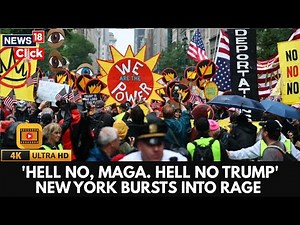 'No Kings' At NYC: Thousands Of Protesters Take Over Times Square For Anti-trump Marches | 4K