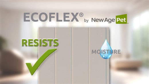 🌿 ECOFLEX® Bite: Built to Outlast the Mess Did you know our ECOFLEX® material doesn’t absorb moisture or odors? That means accidental spills, muddy paws, or damp weather don’t stand a chance. Made from our proprietary blend of new and recycled polymers and reclaimed wood fiber by-products, ECOFLEX® is moisture-resistant, odor-resistant, and built for easy maintenance. Perfect for pets. Perfect for peace of mind. 💚 #ECOFLEX #NewAgePet #EcoFriendlyPets #PetParents #PetCare #SustainableLiving | N