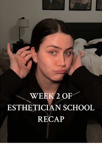 Done with my second week but first full week of esthetician school! This week we got to do exchanges, lotsssss of theory, and had some demo’s. I’m hoping to make this a weekly thing for the next few months as we learn new things! #estheticianstudent #utahesthetitican #estheticianschool #utahesthetician