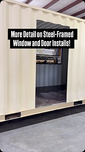 1K views · 480 reactions | More Detail on Steel-Framed Window and Door Installs! #shippingcontainer | Simple Shipping Containers | Facebook